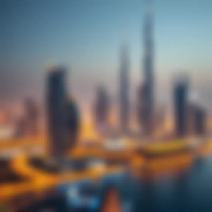 Dubai's Skyline: A Hub for Real Estate Transactions Overview of Dubai Skyline with Real Estate Focus