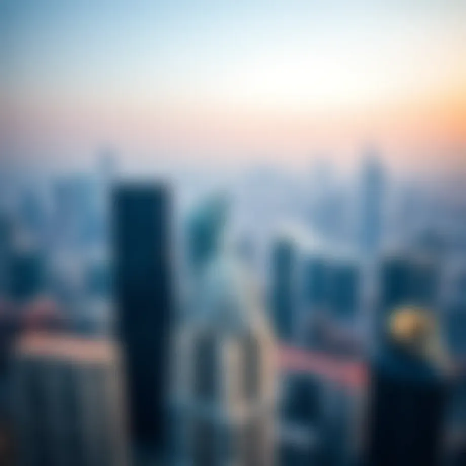 Aerial view of Dubai's skyline showcasing architectural diversity