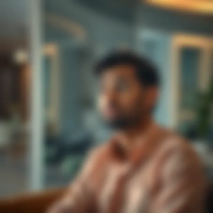 Expatriate Considering Residency Status An expatriate contemplating residency in Dubai