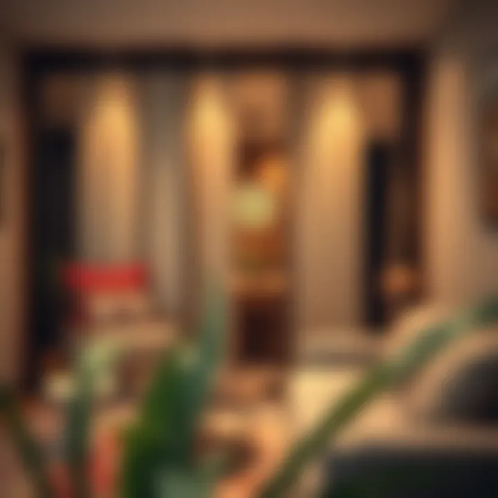 Cozy Fabric Partition Design Charming fabric partition adding warmth to an interior