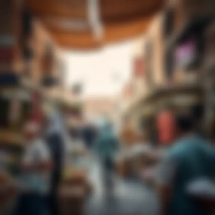 Commercial Heartbeat of Al Ahli Jebel Ali Local market scene highlighting commerce in Al Ahli Jebel Ali