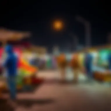 Al Ain Camel Market: A Cultural Experience The vibrant Al Ain Camel Market with colorful stalls and lively atmosphere