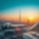 Aerial view of Al Amoor Express showcasing Dubai's skyline