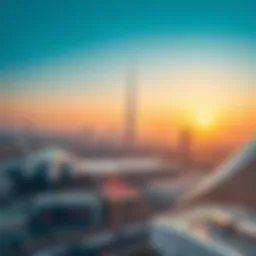 Aerial view of Al Amoor Express showcasing Dubai's skyline