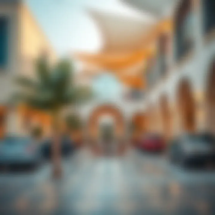 Community Spaces in Al Badia Vibrant community spaces in Al Badia reflecting modern lifestyle