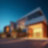 Exterior view of Al Barsha Happiness Center showcasing modern architecture