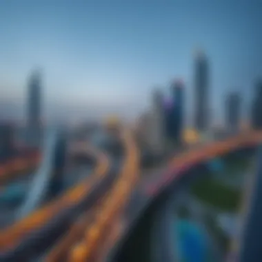 Panoramic View of Sheikh Zayed Road Panoramic view of Sheikh Zayed Road