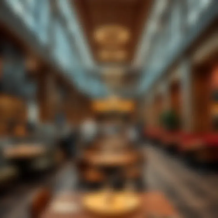 Dining area offering a glimpse into the culinary options