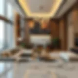 Luxurious apartment interior in Dubai