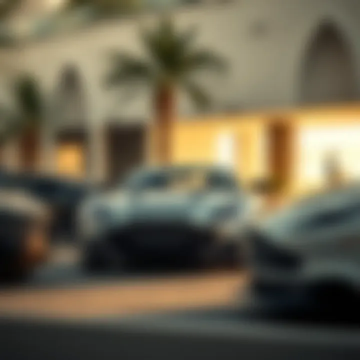 Aston Martin models displayed elegantly showcasing luxury