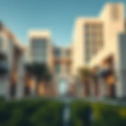 Stunning exterior view of Azure Binghatti showcasing modern architectural design