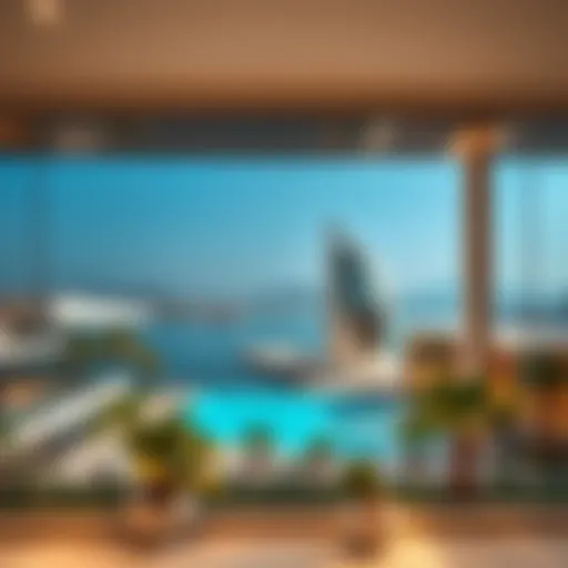 Stunning view of modern architecture in بوليفارد دبي