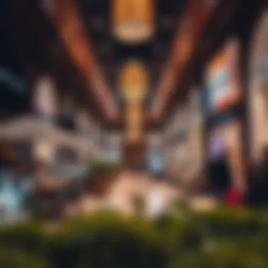 Vibrant shopping scene in بوليفارد دبي