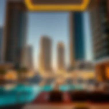 Luxury Living in Business Bay Luxurious residential complex in Business Bay with waterfront views