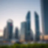 Stunning skyline view of Business Bay showcasing modern architecture