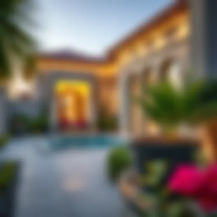 Elegant Design of Dubai Bungalows Modern bungalow architecture showcasing elegant design in Dubai