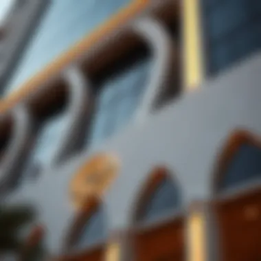 Facade Details of برج الصفا Close-up of برج الصفا's facade highlighting unique design elements