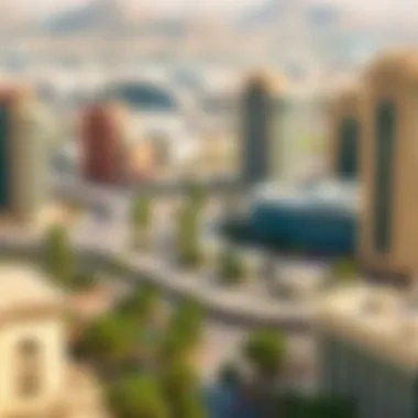 Urban Landscape Around برج الصفا Surrounding area of برج الصفا reflecting urban development
