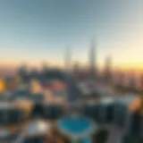 Stunning skyline view of Dubai showcasing modern architecture and urban life.