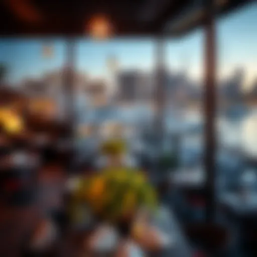 Panoramic view of Marina Dubai showcasing vibrant dining options