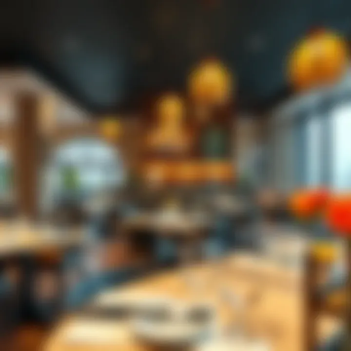 An elegant dining setting highlighting the modern and traditional fusion in Dubai's restaurant scene.
