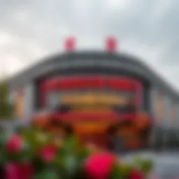 Exterior view of Dragon Mart Cinema showcasing architectural design