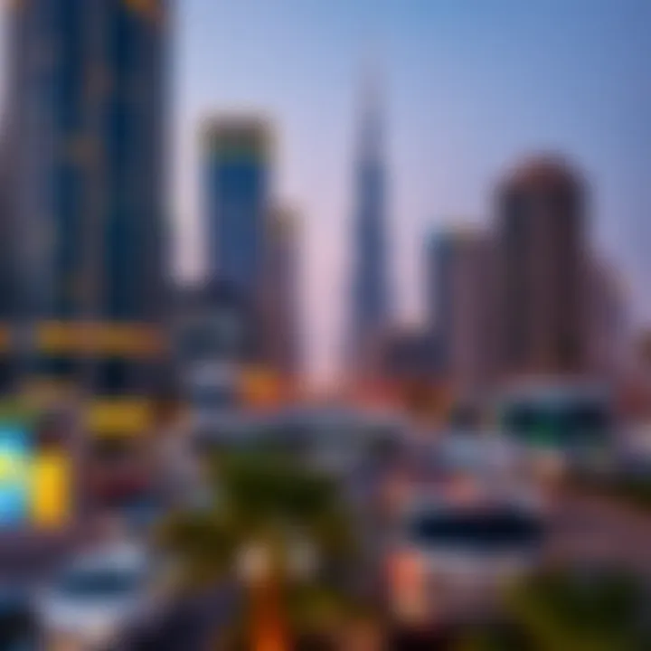 Dubai's Business Hub Business district illustrating investment potential in Dubai