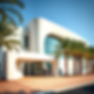 Exterior view of the Dubai Illusion Museum showcasing unique architecture
