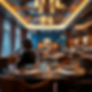 A vibrant dining experience in a Dubai park hotel setting.