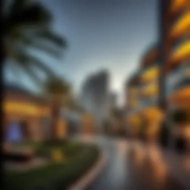 Luxury Living in Dubai Luxurious residential area highlighting Dubai's real estate