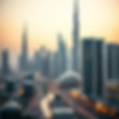 Dubai Skyline Stunning skyline of Dubai showcasing modern architecture