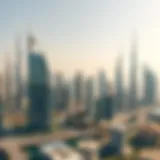 Stunning skyline view of Dubai showcasing luxury apartments