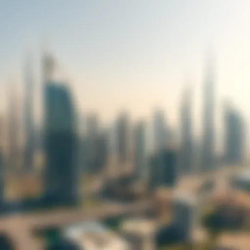 Stunning skyline view of Dubai showcasing luxury apartments