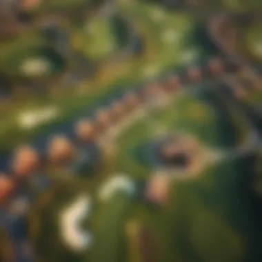 Aerial view of Emaar's Golf Links showcasing lush green fairways and luxury homes