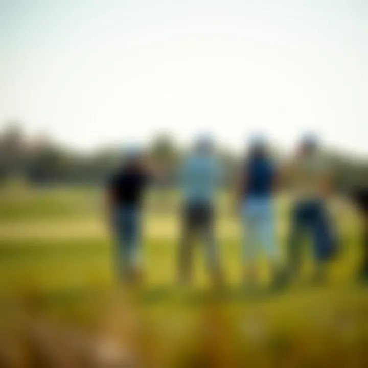 Golf enthusiasts playing on the pristine fairways of Emaar's Golf Links