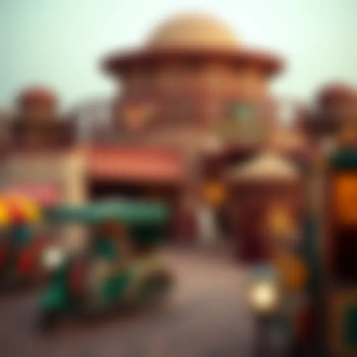 A panoramic view of diverse attractions within the Emirati Village