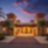 Stunning architectural view of the Emirati Village entrance