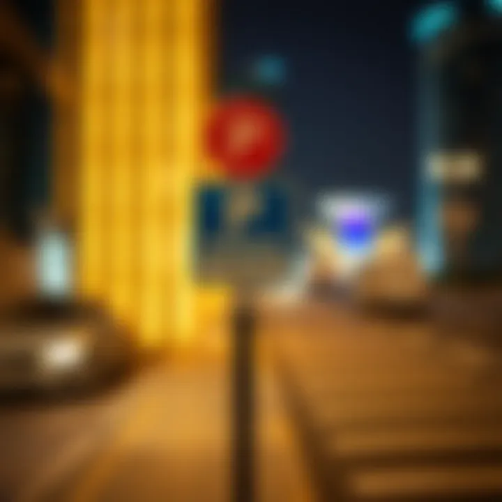 Parking Signage and Regulations at Etihad Plaza A close-up of parking signage and regulations at Etihad Plaza