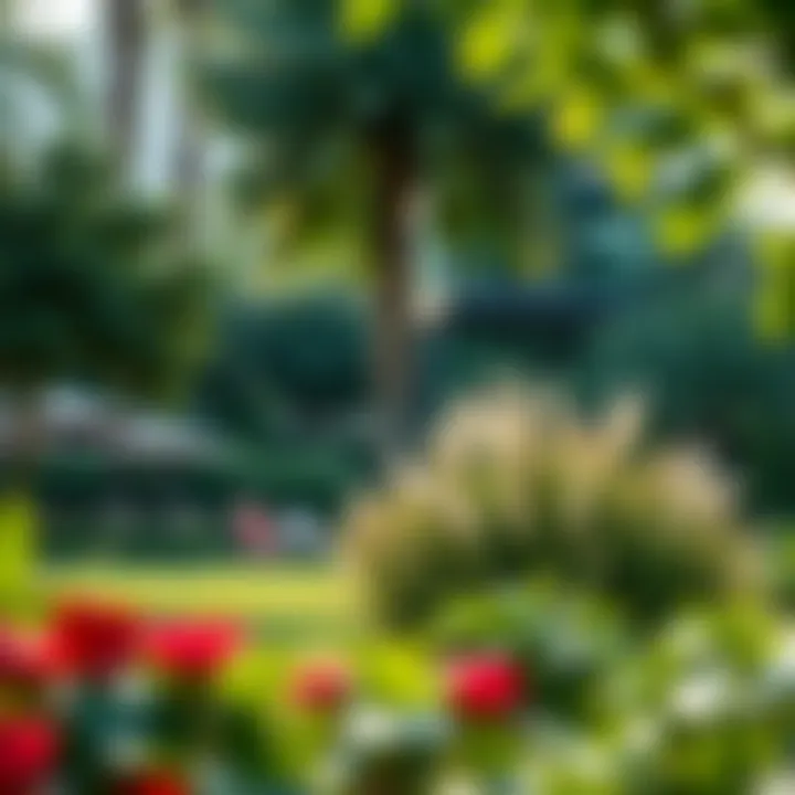 Serene garden setting in the heart of the city
