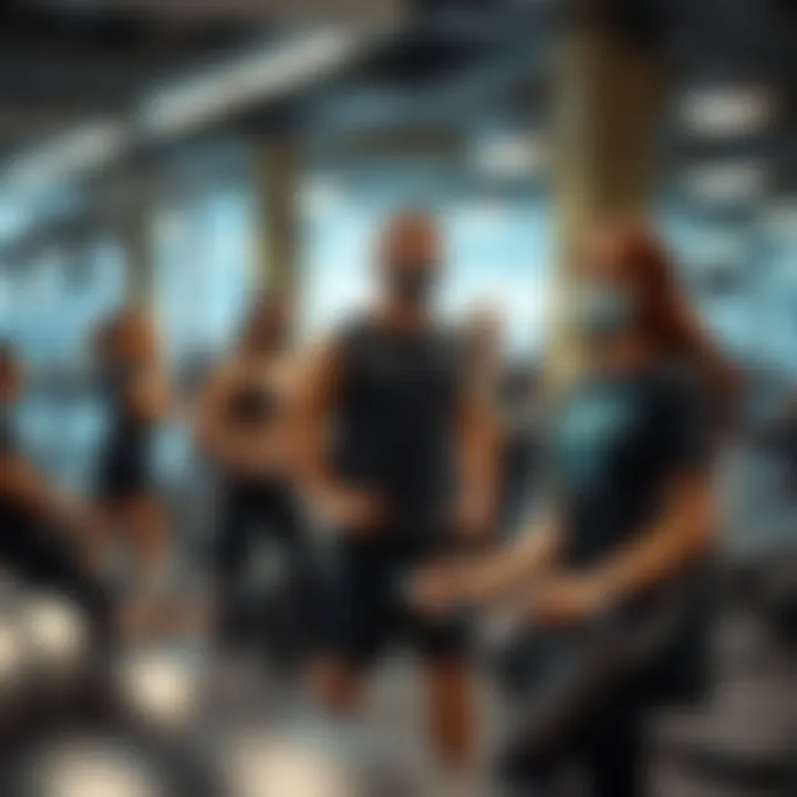 Community event at a gym fostering local engagement