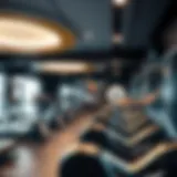 Modern gym interior showcasing advanced workout equipment