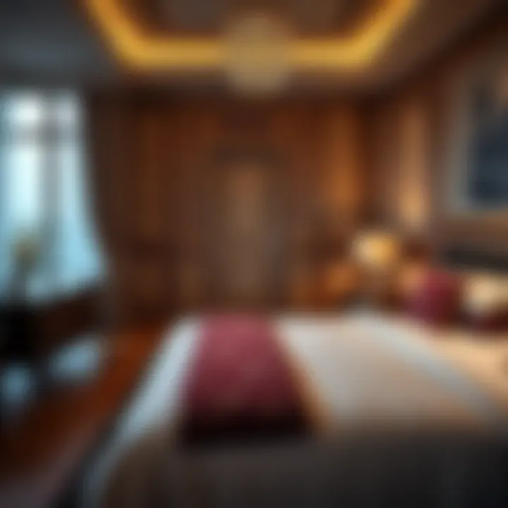 Luxurious guest room showcasing elegant decor