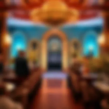 Exclusive high-society event with opulent decor