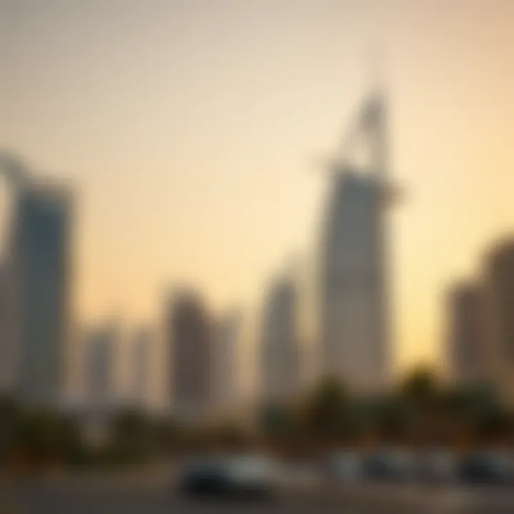 Luxurious skyline of Dubai showcasing modern architecture