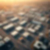 Aerial view of Industrial Area 13 showcasing its layout