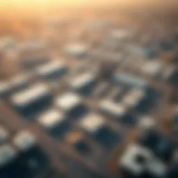 Aerial view of Industrial Area 13 showcasing its layout