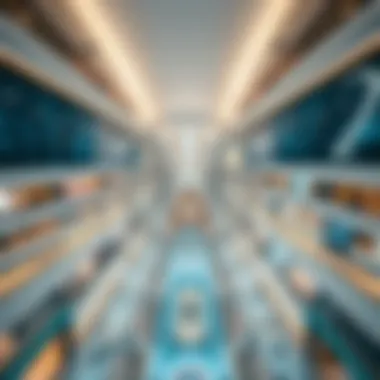 Aerial view of the Dubai Mall's vast interior