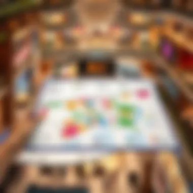 Map of Dubai Mall's layout and key zones