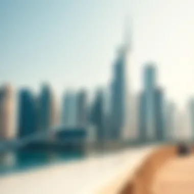 Dubai skyline with modern architecture