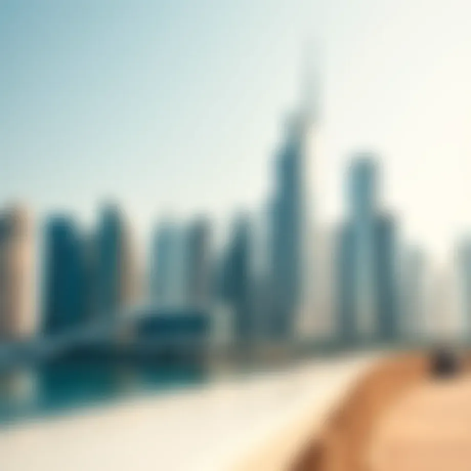 Dubai skyline with modern architecture